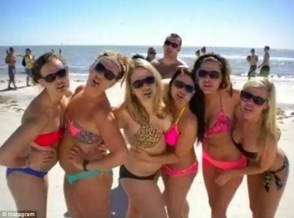 Photo Of Six Bikini Clad Women On A Beach Goes Viral (See Shocking Reason)